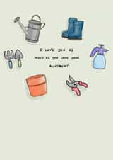 Funny Cute Hand-drawn Allotment Gardening
Valentines card created by Sarah Symonds | Townhouse Creative