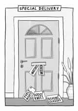 Funny Birthday Card - Special Delivery - Early Nights, Dodgy Knees & Reading Glasses created by Running with Scissors