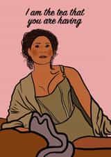 Funny Valentines Card featuring Lady Bridgerton created by SophiPrints