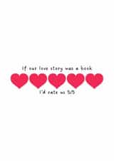 Bookish theme valentines day card for your book loving partner created by DigitalprintsbySE