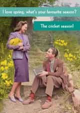 Funny Birthday Card - Cricket Season created by Quitting Hollywood