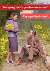 Funny Birthday Card - Super Bowl Season created by Quitting Hollywood