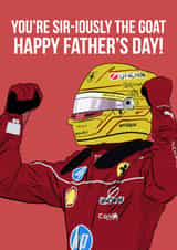 Classic Father's Day Card - Lewis Hamilton - Formula 1 created by DanAllen20