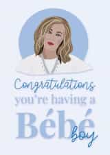 New Baby Boy Moira Rose Schitts Creek Congratulations You're have a Bebe Boy created by Kayleigh Kreates