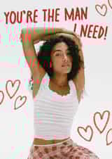 Olivia Dean Card | Man I Need Card for Boyfriend or Husband created by JH Designs