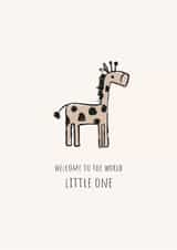 Cute new born baby for new parents - giraffe - little one - congrats-new arrival created by Cesca Hoyle