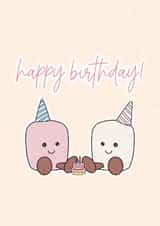 Cute Marshmallow Jellycat Birthday Card created by Eve Designs