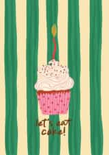 Fun Birthday Card with Cupcake - Let's Eat Cake! created by Penny and Me