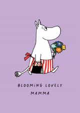 Cute Mother’s Day Card - Blooming Lovely Mamma - Moomin created by Moomin Characters