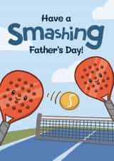Cute Father's Day Card - Smashing - Padel created by Bev O'Connor || @oconnordesign