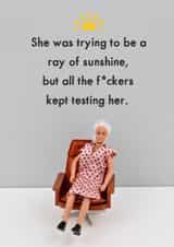 Funny Love And Friendship Card - A Ray Of Sunshine created by Bold & Bright Cards