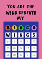 Funny Anniversary Card - Bingo Wings created by Jimmy Doodle