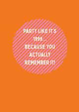 Funny birthday card for people born in the 1980s and 1990s created by Fox & Piglet