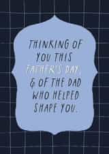 Classic Father's Day Card - Bereaved Dad - Thinking Of You created by Sweetlove Press