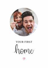 Personalised New Home Photo Card created by Kalm Lettering - Classic New Home Card - Your First Home