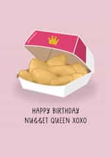 Funny Chicken Nugget Birthday Card for Friend created by Goldie & Wilder