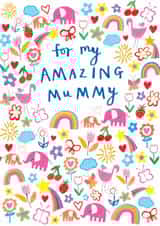 Cute Mother's Day Card - Amazing Mummy created by Paper Salad