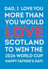 Scotland - World Cup 2026 - Football - Dad - Father's Day created by The Boy and the Bear