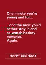 Funny Birthday Card - Heated Rivalry created by Lemonade Insight