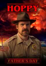 Fun Father's Day Card - Stranger Things - Hopper created by Blue Kiwi Design