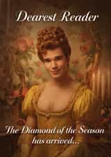 Funny Birthday Card - Bridgerton - Diamond Of The Season created by Bonne Nouvelle