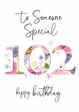 Traditional Birthday Card - 102nd - Special Someone created by Katie Phythian Design