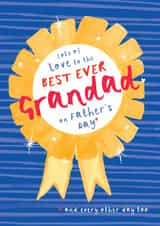 Classic Father's Day Card - For Grandad - Best Ever Award created by Bow & Bell
