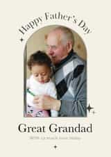 Personalised Father's Day Photo Card created by Choo Choo - Classic Father’s Day Card - For Great Grandad