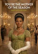 Pretty Mother’s Day Card - Bridgerton - Young Queen Charlotte created by Pink Peach Cards