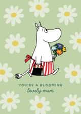 Cute Mother’s Day Card - Moomin  - Blooming Lovely Mum created by Moomin Characters