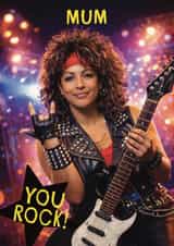 Funny Mother’s Day Card - Rock Star Mum created by Giddy Kipper