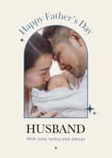 Personalised Father's Day Photo Card created by Choo Choo - Classic Father’s Day Card – For Husband