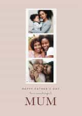 Personalised Father's Day Photo Card created by Choo Choo  - Classic Father’s Day Card — For Mum — Single Mother