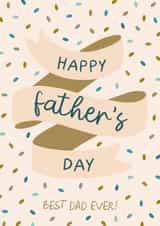 Classic Father's Day Card - For the Best Dad Ever created by The Pattern Press