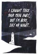 Heartfelt Mother's Day/Thinking Of You Card - Cannot Take Your Pain Away - Here For You created by Apart of Me