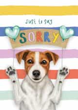 Cute Sorry Card – Jack Russell created by badgerbee design