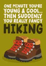Funny Birthday Card - Hiking created by Studio Doodles