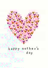 hand drawn hearts card- mother's day created by Chloe Turner