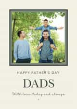 Personalised Father's Day Photo Card created by Choo Choo - Classic Father’s Day Card — Dads – With Love