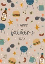Classic BBQ Father's Day Card for the Father Figure in your Life created by The Pattern Press