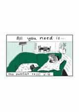 Cute "You need to rest!"  cat card. created by Kathryn Doodle Player