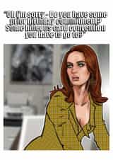 The Devil Wears Prada Emily Birthday Card created by Martyn With A Y