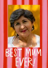 Personalised Mothers Day Photo Card created by @AimeeStevens.Design - Classic Mother's Day Card - Best Mum Ever!