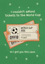 Funny Father's Day Card - World Cup Tickets created by Thayna Oliveira