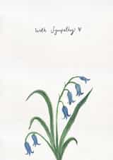Classic Sympathy Card - Bluebells created by Just like Sophie