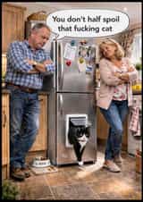 Rude Cat Card created by Kelly Hunt Designs