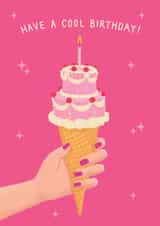 Classic Birthday Card - Cake Ice Cream created by Jo Podmore