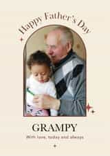 Personalised Father's Day Photo Card created by Choo Choo - Classic Father’s Day Card — Grampy — With Love