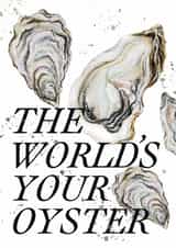 Classic Congratulations Card - The World's Your Oyster created by studio frewb