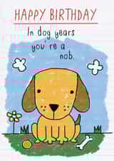 Funny 'In Dog Years' Card created by Ged Backland